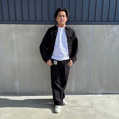 紳士 木の実から作ったカポック混ヘリンボーン カバーオール